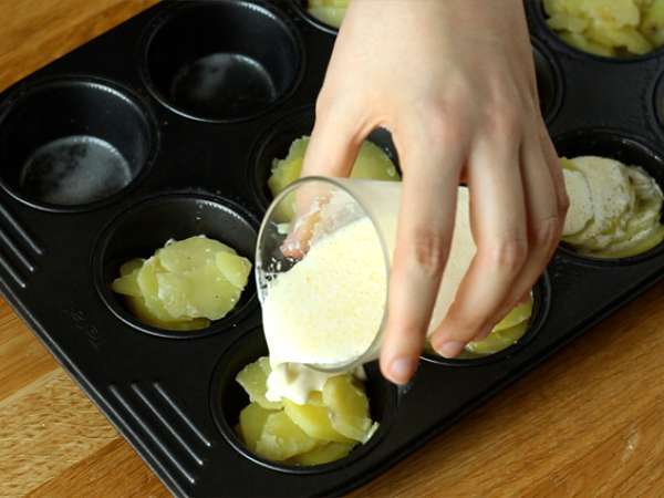 Μίνι gratins dauphinois - Προετοιμασία βήμα 3