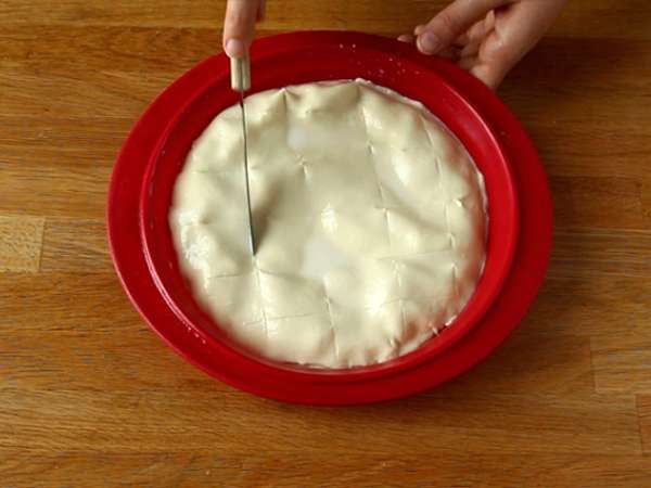 Πίτα με σπανάκι, ρικότα και αυγά - ιταλική Torta Pasqualina - Προετοιμασία βήμα 7