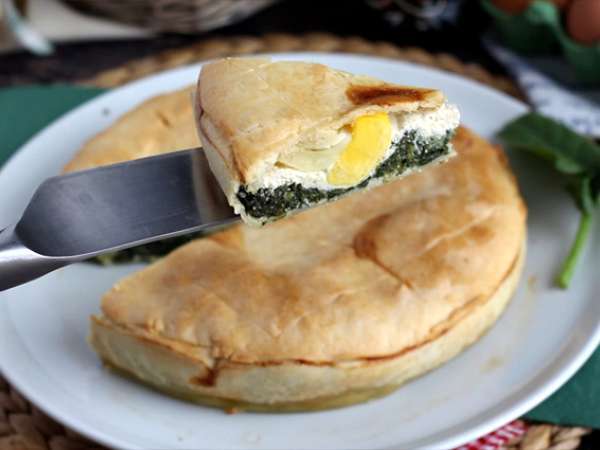 Πίτα με σπανάκι, ρικότα και αυγά - ιταλική Torta Pasqualina - Προετοιμασία βήμα 9