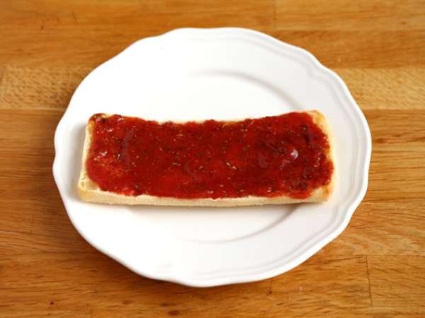 Panini με Chorizo και Emmental - Προετοιμασία βήμα 1