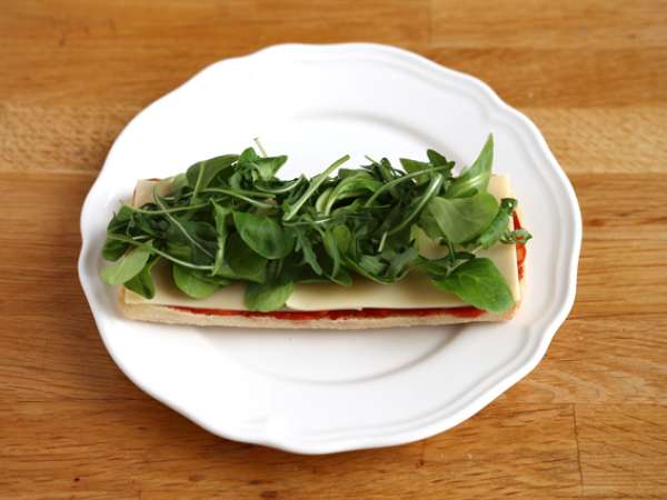 Panini με Chorizo και Emmental - Προετοιμασία βήμα 3