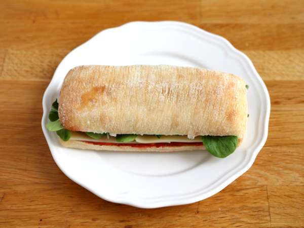 Panini με Chorizo και Emmental - Προετοιμασία βήμα 4
