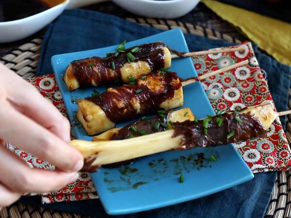 Κεμπάπ μοσχαρίσιο yakitori με τυρί - Προετοιμασία βήμα 8