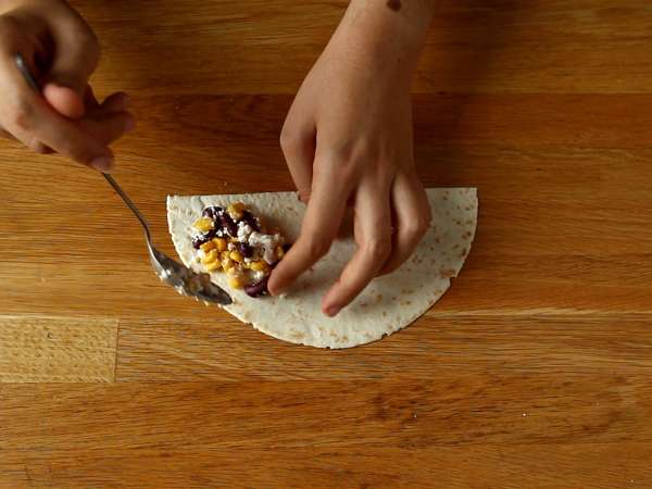 Χορτοφαγικές samosas taco - Προετοιμασία βήμα 2