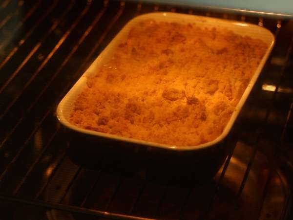 Σούπερ εύκολο μήλο crumble - Προετοιμασία βήμα 4