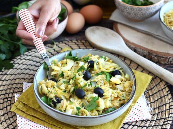 Bacalhau à Brás, μια εύκολη και νόστιμη παραδοσιακή πορτογαλική συνταγή - Προετοιμασία βήμα 7