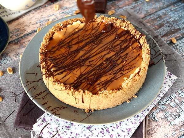 Extra-gourmand τυρόπιτα τύπου Snickers - Προετοιμασία βήμα 8
