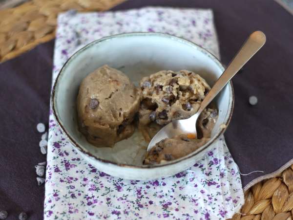Vegan παγωτό μπανάνα σούπερ εύκολο να φτιάξεις γεύση μπισκότου! Vegan ζύμη μπισκότων - Προετοιμασία βήμα 3