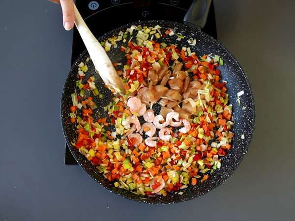 Nasi goreng, το ινδονησιακό πιάτο ρυζιού - Προετοιμασία βήμα 5