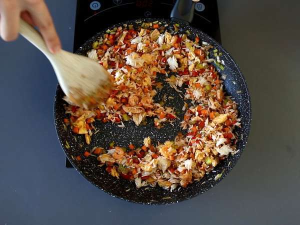 Nasi goreng, το ινδονησιακό πιάτο ρυζιού - Προετοιμασία βήμα 7