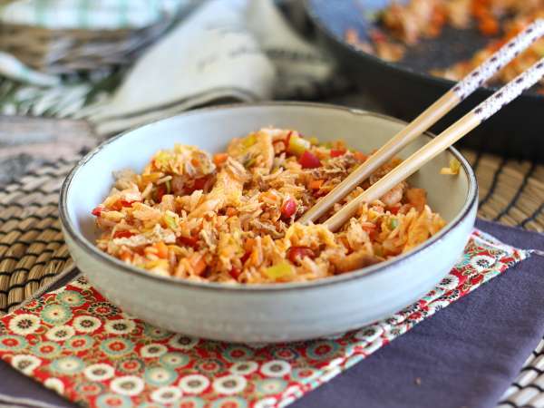 Nasi goreng, το ινδονησιακό πιάτο ρυζιού - Προετοιμασία βήμα 8