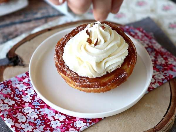 Ψημένα churros σε σχήμα μπολ για γενναιόδωρη επικάλυψη - Προετοιμασία βήμα 8