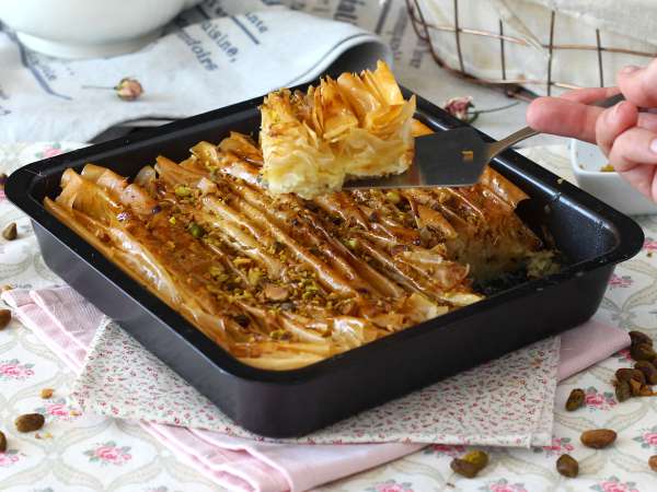 Crinkle cake, το σούπερ τραγανό κέικ που φτιάχνεται εύκολα - Laz Borek turc facile - Προετοιμασία βήμα 9