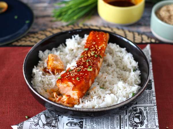 Κορεάτικος σολομός με σάλτσα gochujang έτοιμος σε 8 λεπτά - Προετοιμασία βήμα 5