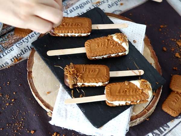 Παγωμένα σάντουιτς με speculoos - Προετοιμασία βήμα 9