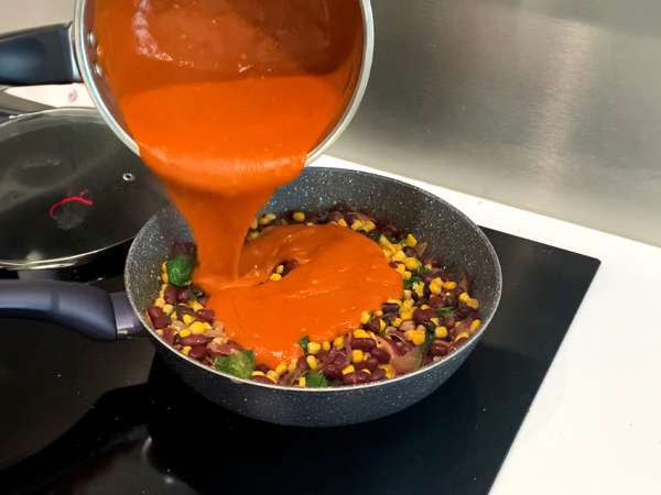 Χορτοφαγικά enchiladas - Προετοιμασία βήμα 2