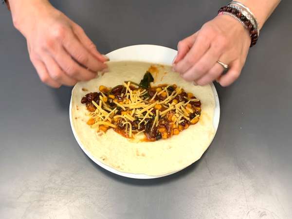 Χορτοφαγικά enchiladas - Προετοιμασία βήμα 3