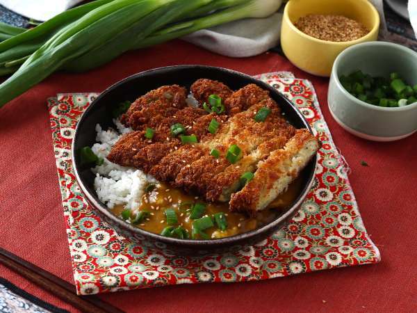 Μελιτζάνα παναρισμένη με φρυγανιά panko, ιαπωνικό κάρυ τύπου katsu, αλλά χορτοφαγικό - Προετοιμασία βήμα 17