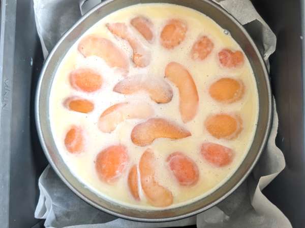 Clafoutis βερίκοκο με φριτέζα αέρος - Προετοιμασία βήμα 5
