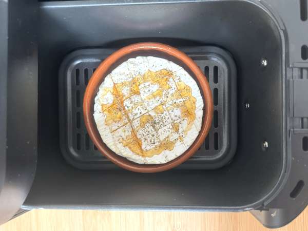 Ψητό τυρί Camembert με τη φριτέζα αέρος! - Προετοιμασία βήμα 4