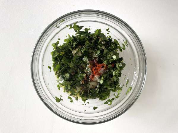 Ψητές πατάτες με chimichurri - Προετοιμασία βήμα 5