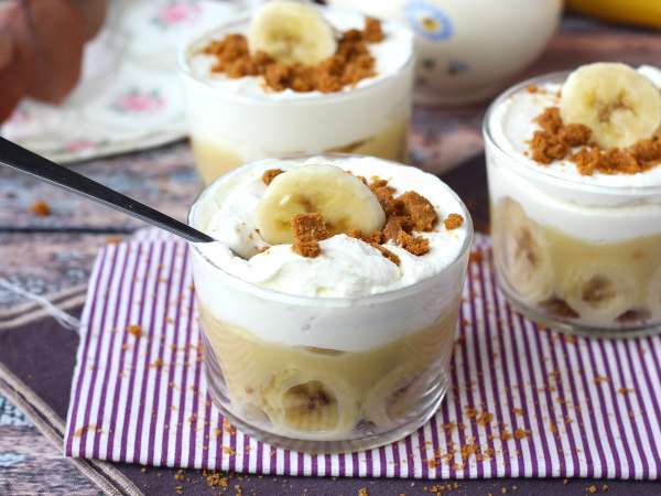 Ποτήρια τύπου Banoffee, για τους λάτρεις της μπανάνας και της καραμέλας - Προετοιμασία βήμα 12