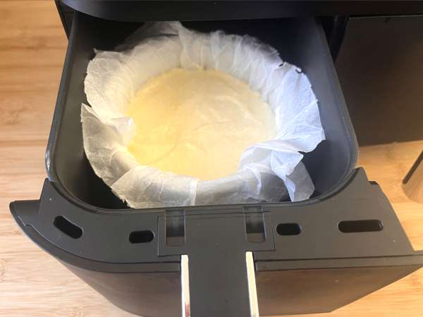 Υγιεινό cheesecake στη φριτέζα αέρα - Προετοιμασία βήμα 3