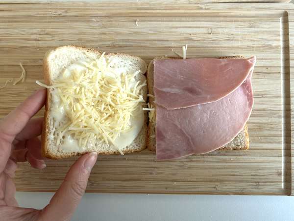 Croque monsieur με AirFryer - Προετοιμασία βήμα 3