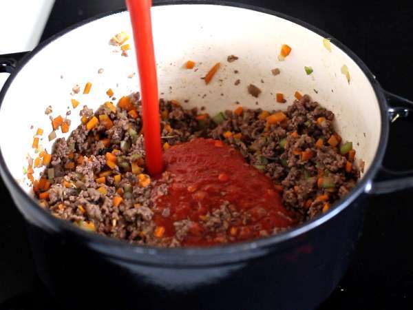 Σπιτική σάλτσα μπολονέζ - ragù alla bolognese - Προετοιμασία βήμα 4