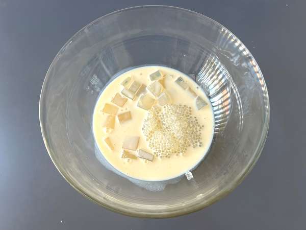 Mango sago, το ασιατικό επιδόρπιο με ταπιόκα και μάνγκο που κατακτά με την απλότητά του. - Προετοιμασία βήμα 11
