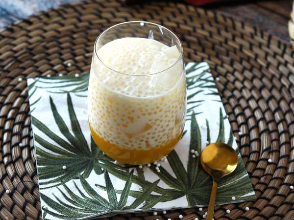 Mango sago, το ασιατικό επιδόρπιο με ταπιόκα και μάνγκο που κατακτά με την απλότητά του. - Προετοιμασία βήμα 12