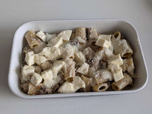 Pasta al forno ai funghi: η τέλεια κρεμώδης και χορταστική συνταγή για το φθινόπωρο - Προετοιμασία βήμα 8