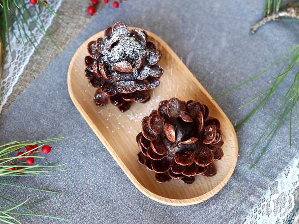 Μετατρέψτε το brownie σας σε σοκολατένιο κουκουνάρι! - Προετοιμασία βήμα 7