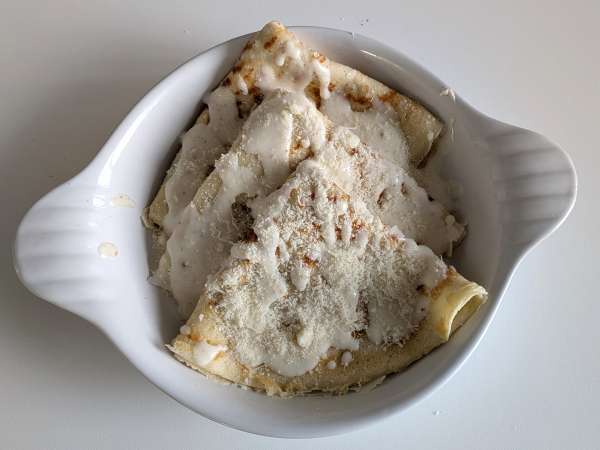 Crespelle ricotta και μανιτάρια: η τέλεια κρεμώδης χορτοφαγική συνταγή για κάθε περίσταση - Προετοιμασία βήμα 12