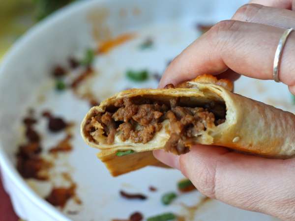 Τορτίγιες φούρνου με quesadillas και πικάντικη γέμιση βοδινού κρέατος - Προετοιμασία βήμα 7