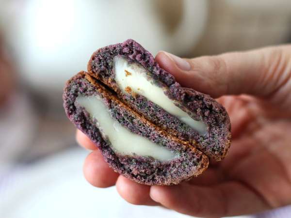 Μπισκότα Mochi με ube - Προετοιμασία βήμα 12