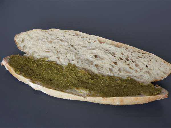 Γκουρμέ ιταλικό σάντουιτς με mortadella και τυρί burrata - Προετοιμασία βήμα 1