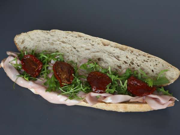 Γκουρμέ ιταλικό σάντουιτς με mortadella και τυρί burrata - Προετοιμασία βήμα 4