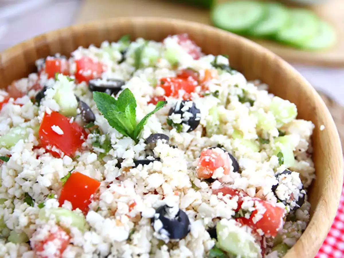 100% χορτοφαγικό κουνουπίδι tabbouleh - φωτογραφία 3