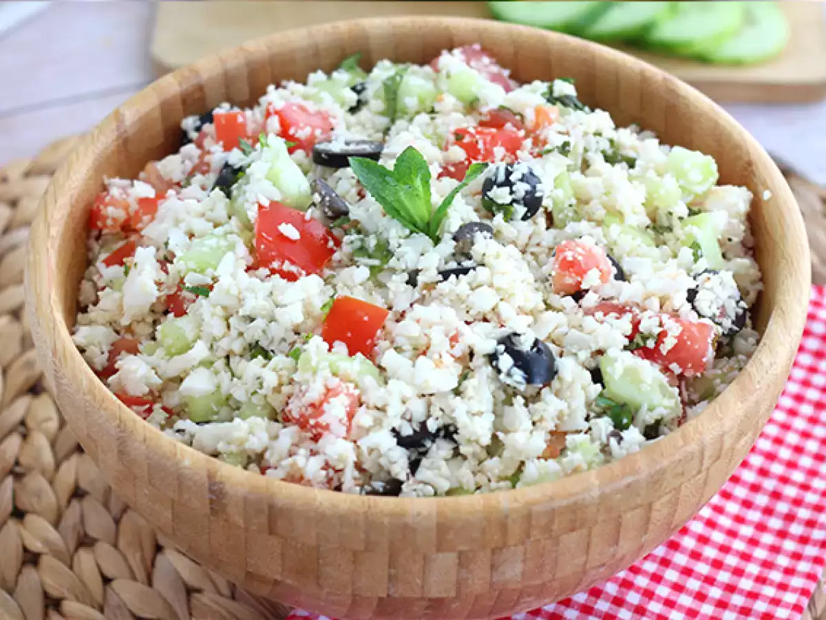 100% χορτοφαγικό κουνουπίδι tabbouleh - φωτογραφία 4