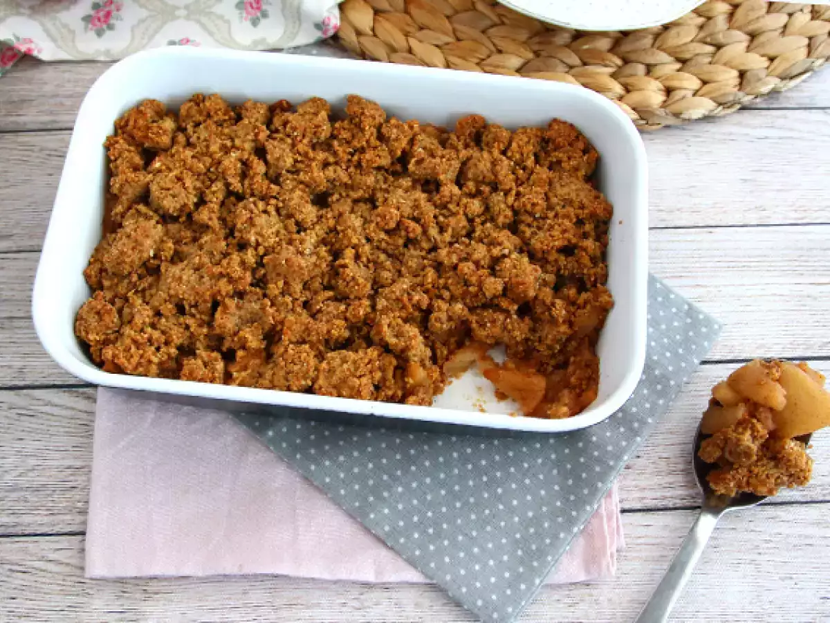Apple crumble (vegan και χωρίς γλουτένη) - φωτογραφία 4