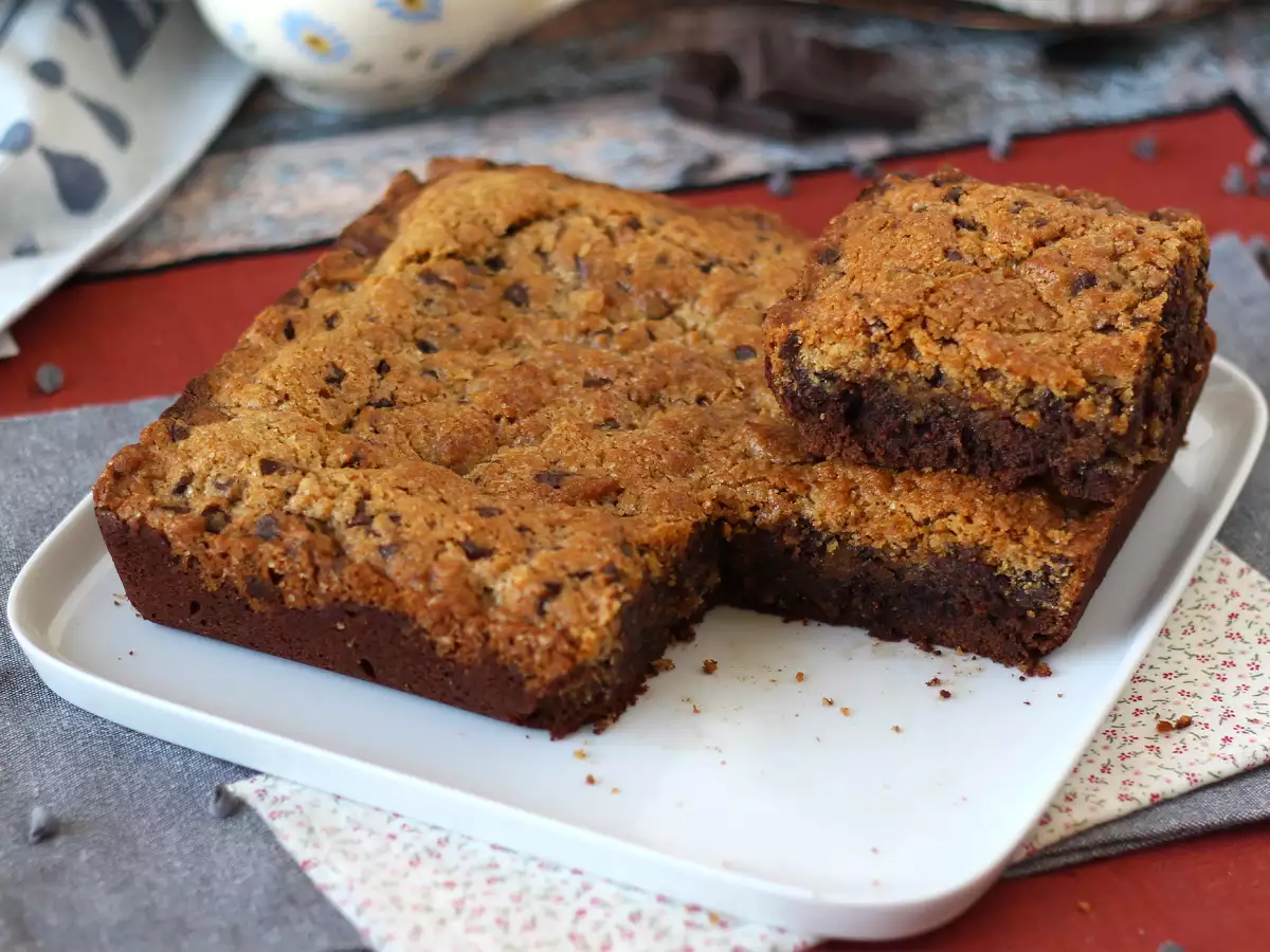 Brookies, ο τέλειος συνδυασμός brownie και μπισκότου - φωτογραφία 5