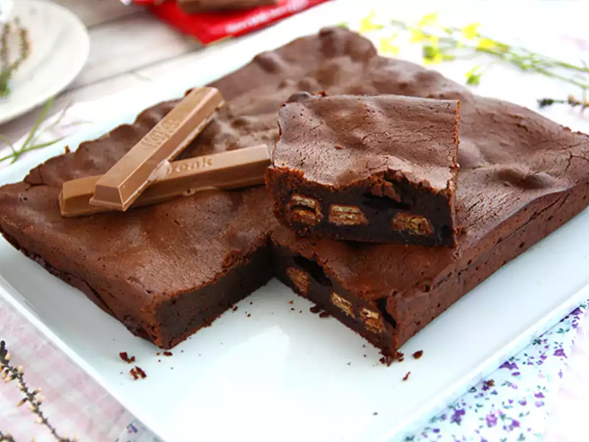Brownie με Kit Kat ®