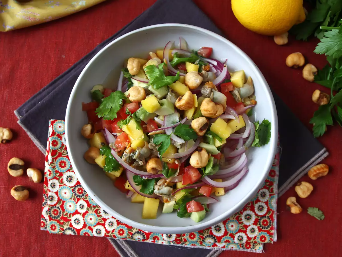 Ceviche με κονσερβοποιημένα κοκοράκια - φωτογραφία 5
