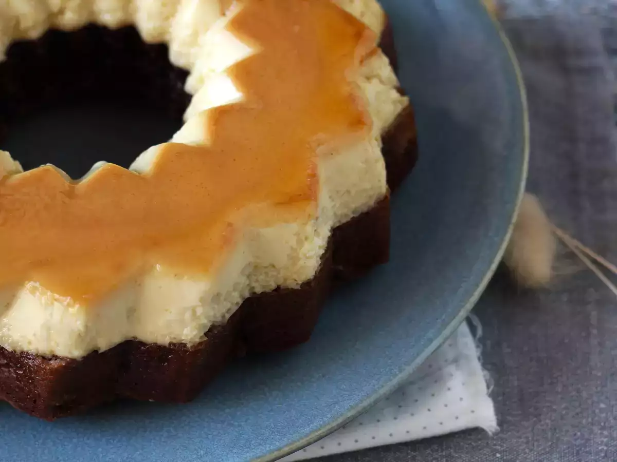 Choco flan, ο τέλειος συνδυασμός ενός ζουμερού κέικ σοκολάτας και ενός flan καραμέλας βανίλιας - φωτογραφία 4