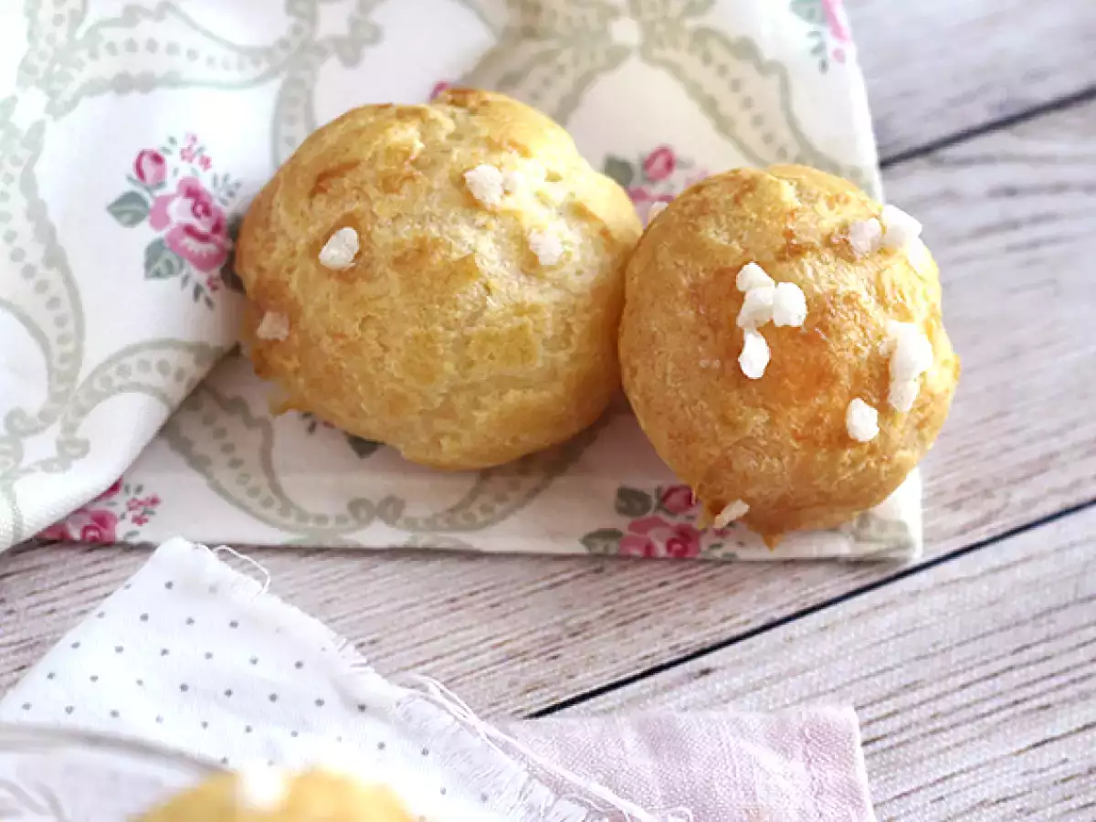 Chouquettes, choux με μαργαριταρένια ζάχαρη - φωτογραφία 3