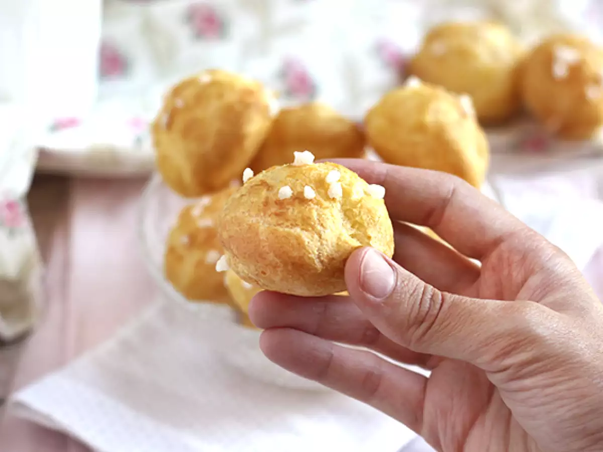 Chouquettes, choux με μαργαριταρένια ζάχαρη - φωτογραφία 4