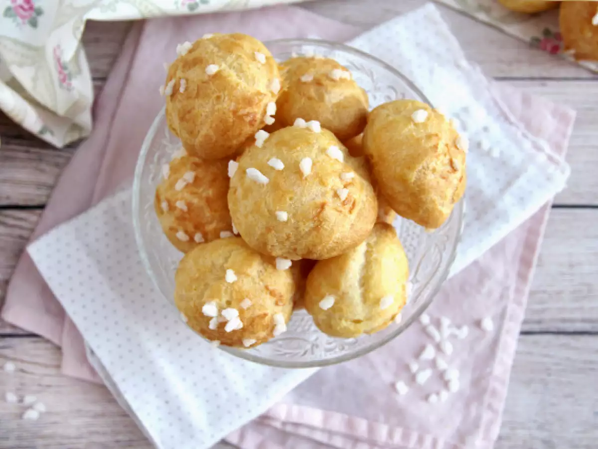 Chouquettes, choux με μαργαριταρένια ζάχαρη - φωτογραφία 5