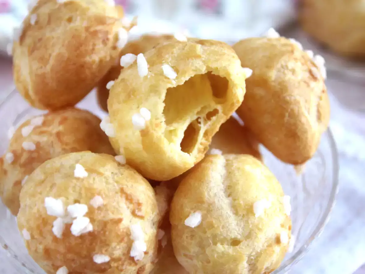 Chouquettes, choux με μαργαριταρένια ζάχαρη - φωτογραφία 6
