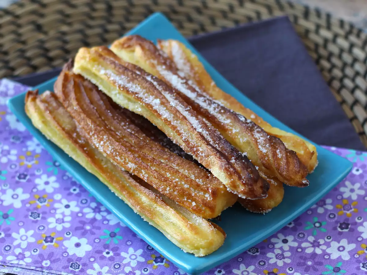Churros μαγειρεμένα στη φριτέζα αέρος - φωτογραφία 2